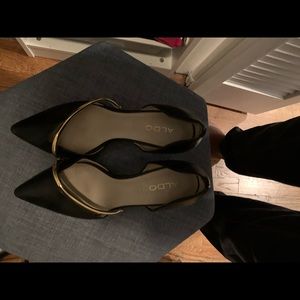 Black and Gold Pumps